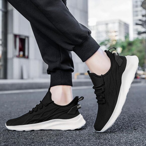Brand New WOMEN Black White Ethylene Vinyl Acetate Running Walking Sneakers - Picture 9 of 9